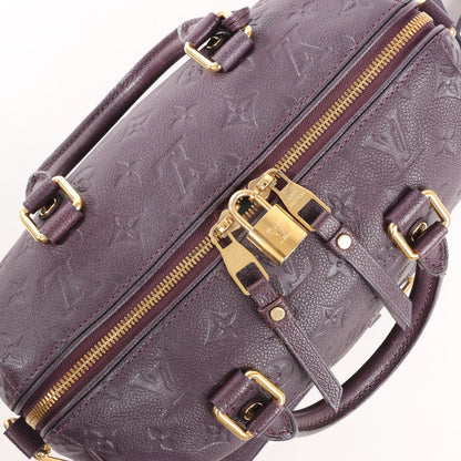 Louis Vuitton Speedy 25 Bandoulière Monogram Empreinte 2Way Handbag in Purple