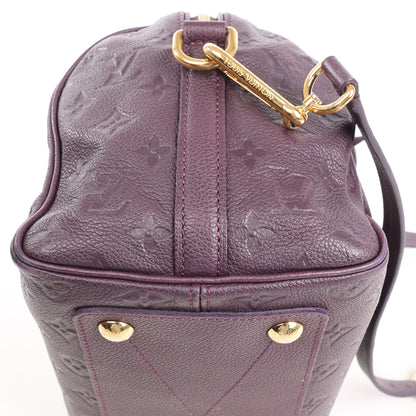 Louis Vuitton Speedy 25 Bandoulière Monogram Empreinte 2Way Handbag in Purple