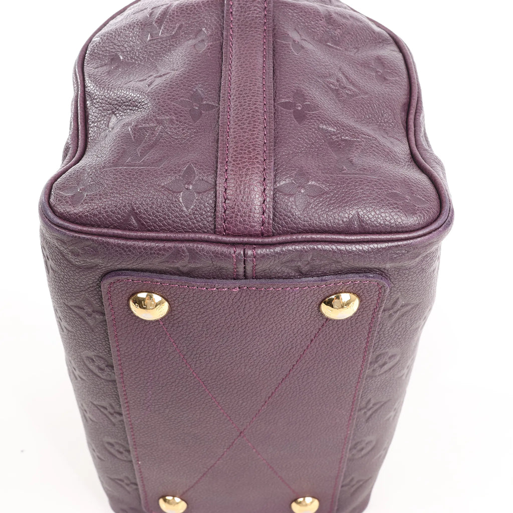 Louis Vuitton Speedy 25 Bandoulière Monogram Empreinte 2Way Handbag in Purple