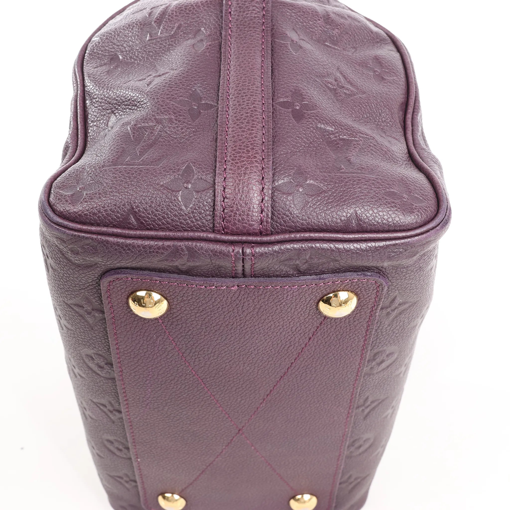 Louis Vuitton Speedy 25 Bandoulière Monogram Empreinte 2Way Handbag in Purple