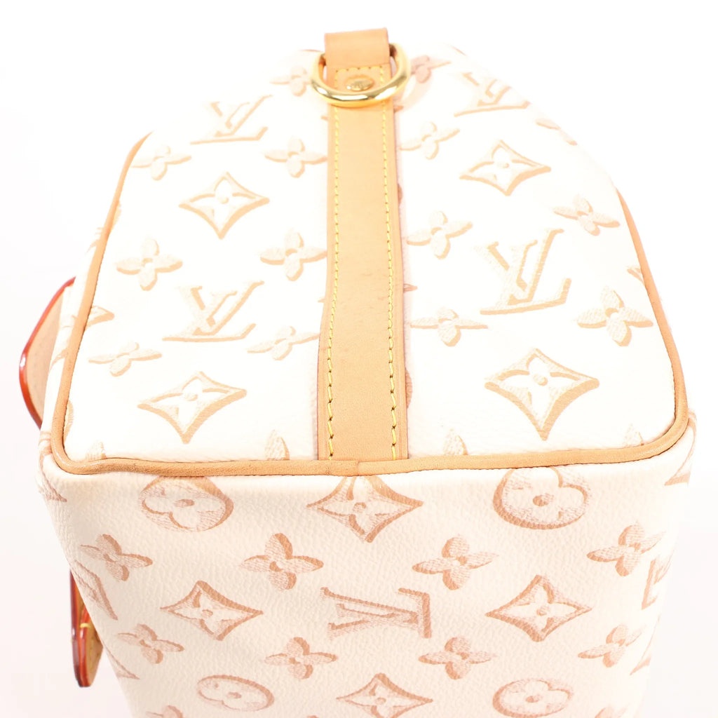 Louis Vuitton Speedy Bandouliere 25 Monogram Canvas Handbag in Beige M20919