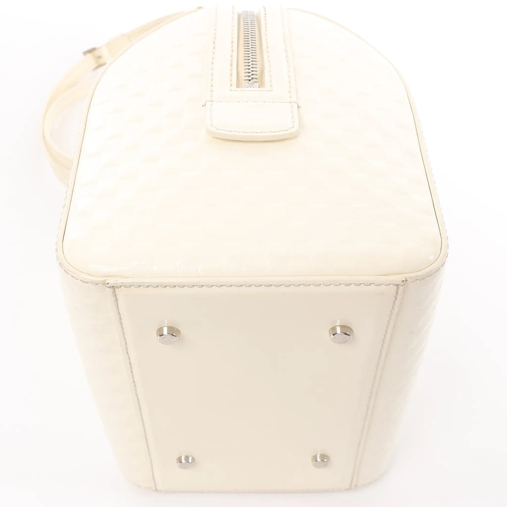 Louis Vuitton Speedy Cube PM Damier Facette 2Way Handbag in White M48904