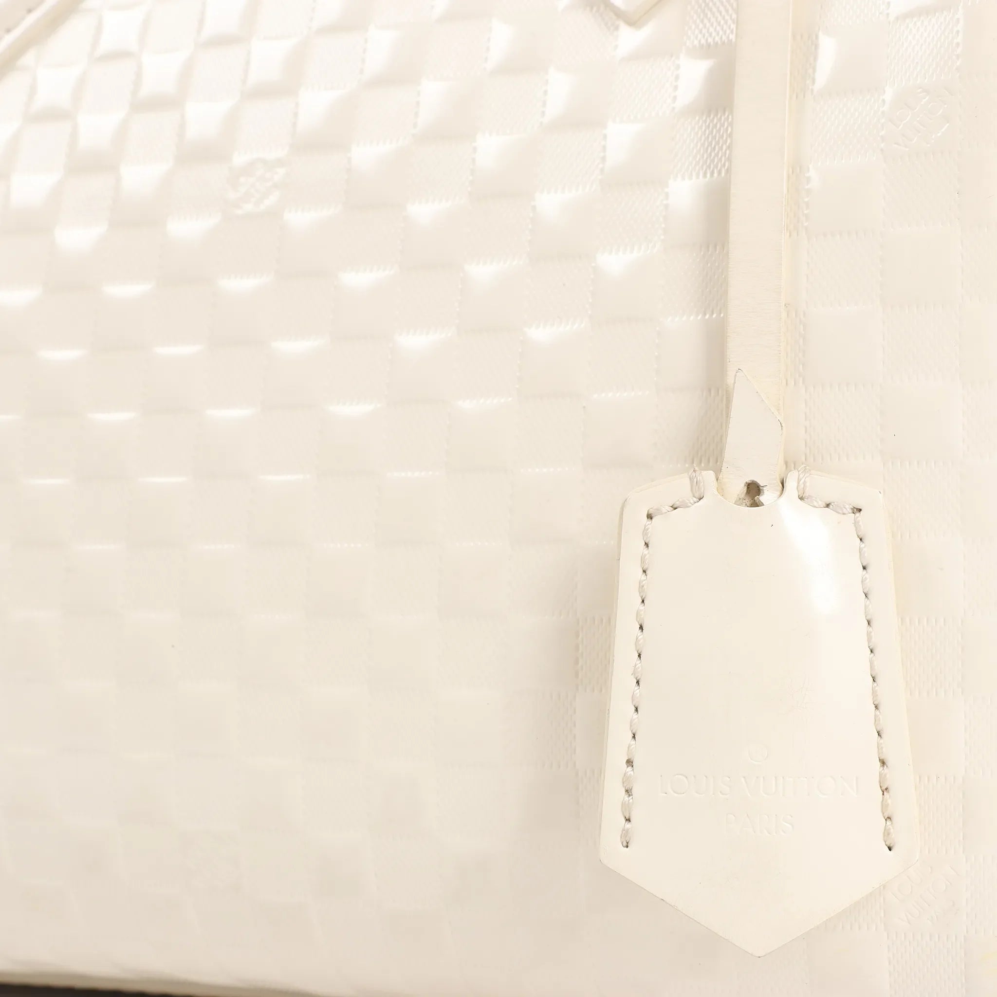 Louis Vuitton Speedy Cube PM Damier Facette 2Way Handbag in White M48904