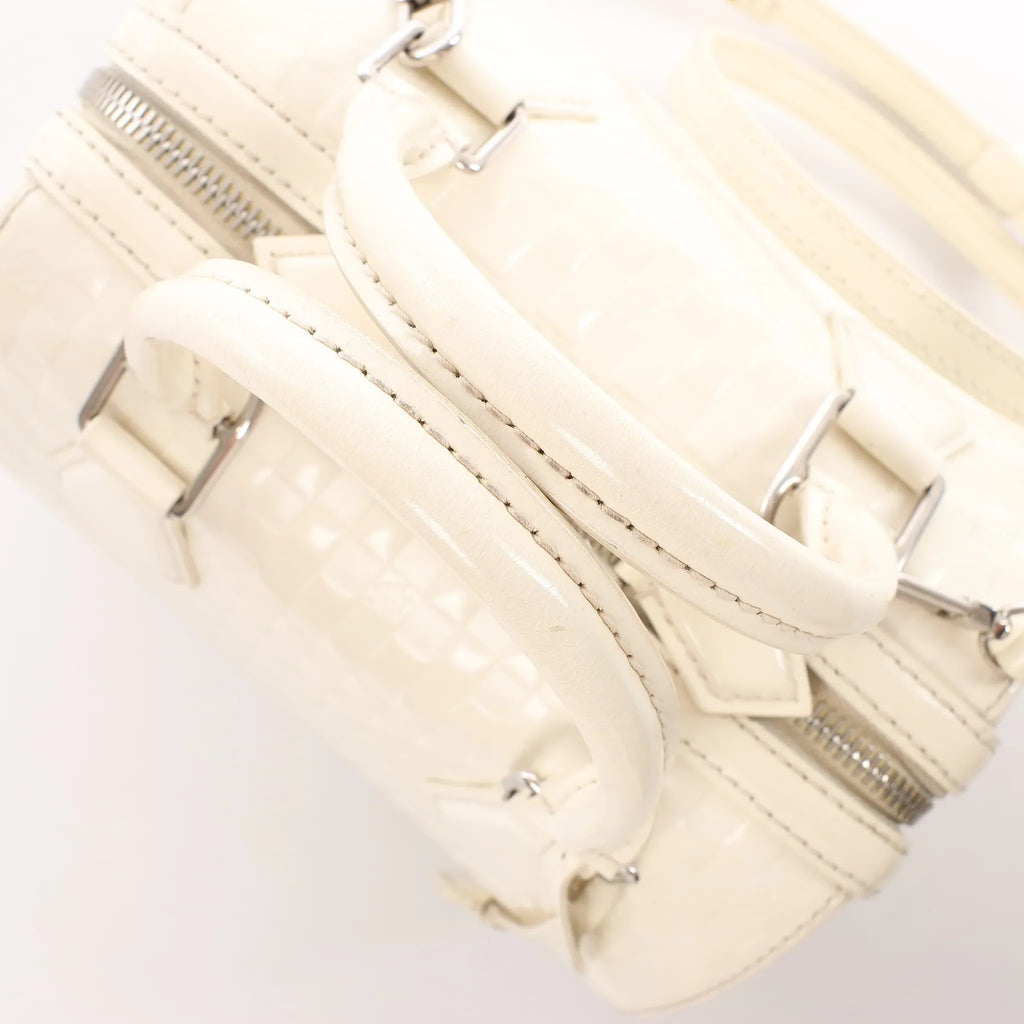 Louis Vuitton Speedy Cube PM Damier Facette 2Way Handbag in White M48904