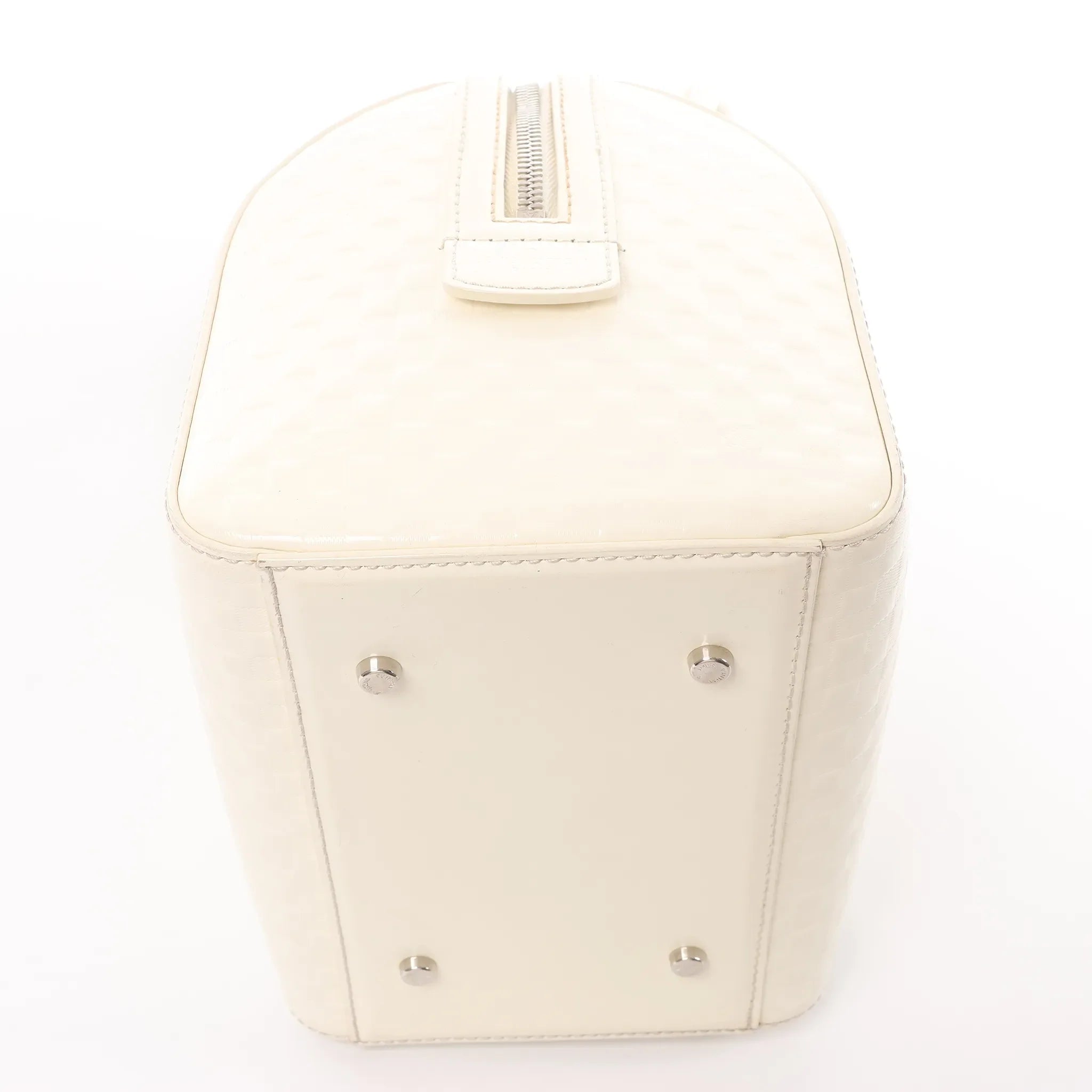 Louis Vuitton Speedy Cube PM Damier Facette 2Way Handbag in White M48904