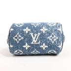 Louis Vuitton Speedy Micro Monogram Denim Handbag in Blue