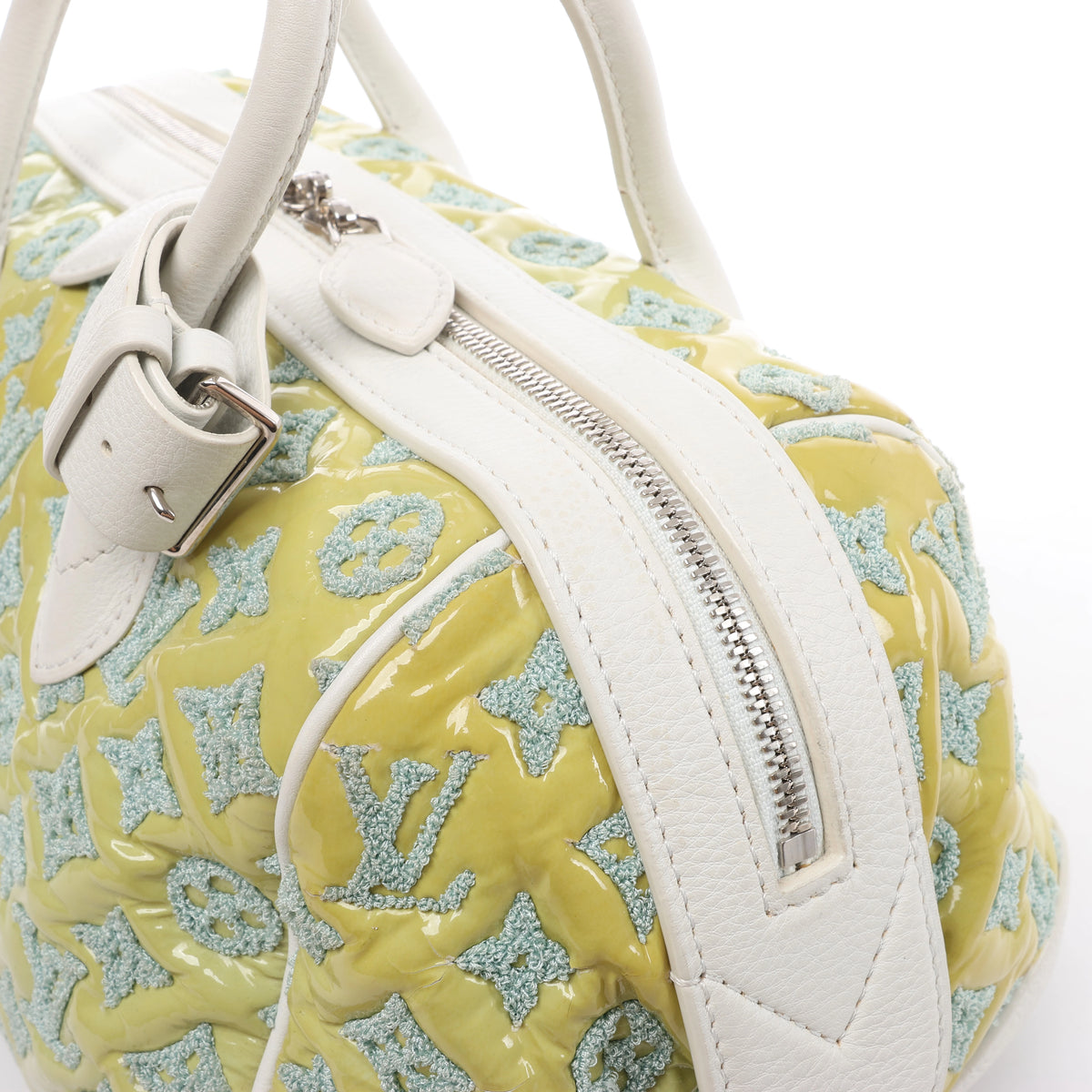 Bolso Louis Vuitton Speedy Round Monogram Bouclette en Verde M40703