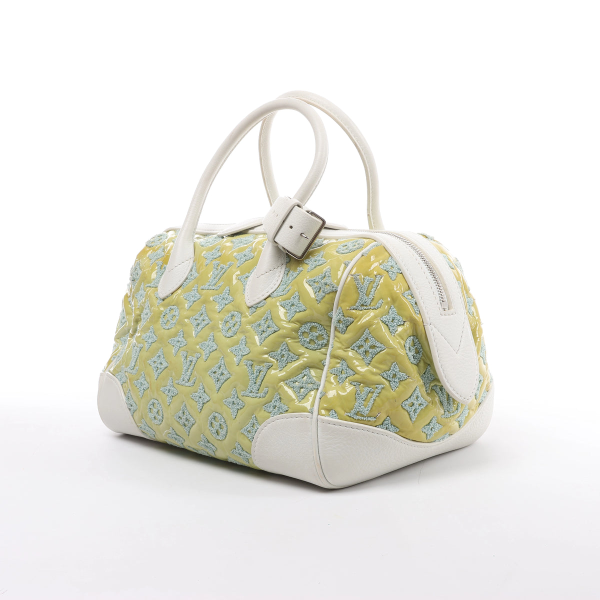 Bolso Louis Vuitton Speedy Round Monogram Bouclette en Verde M40703
