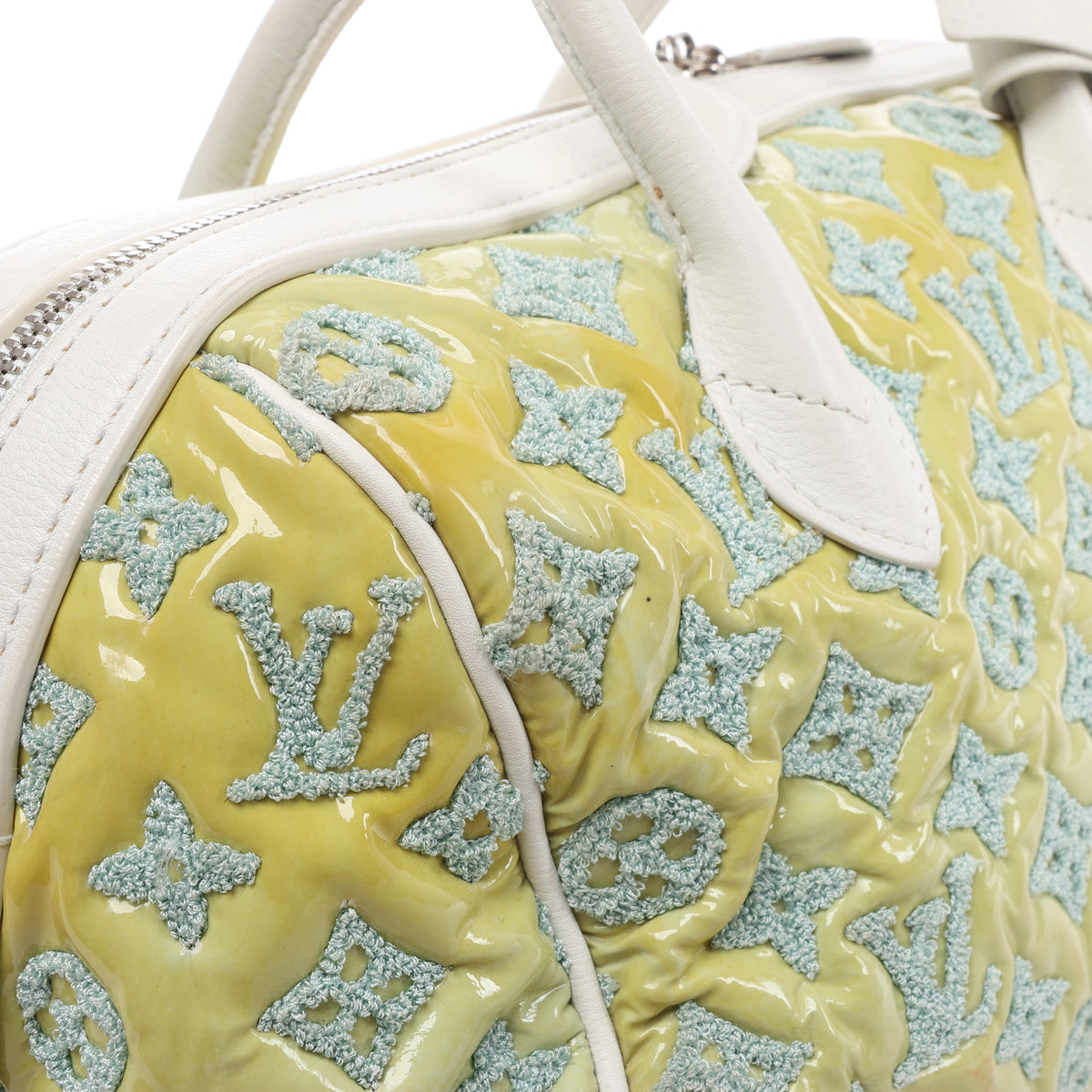 Bolso Louis Vuitton Speedy Round Monogram Bouclette en Verde M40703