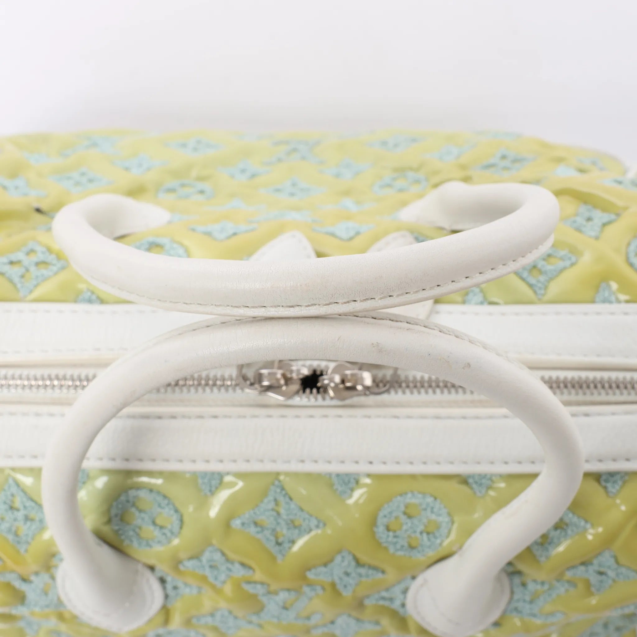 Louis Vuitton Speedy Round Monogram Bouclette Handbag in Green M40703