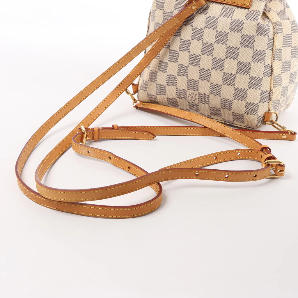 Louis Vuitton Sperone BB Damier Azur Backpack in Beige N44026