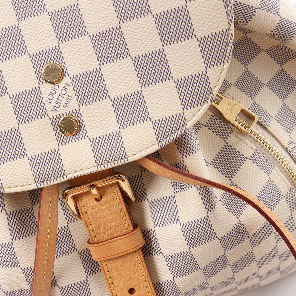 Louis Vuitton Sperone Damier Azur Backpack in Beige N41578