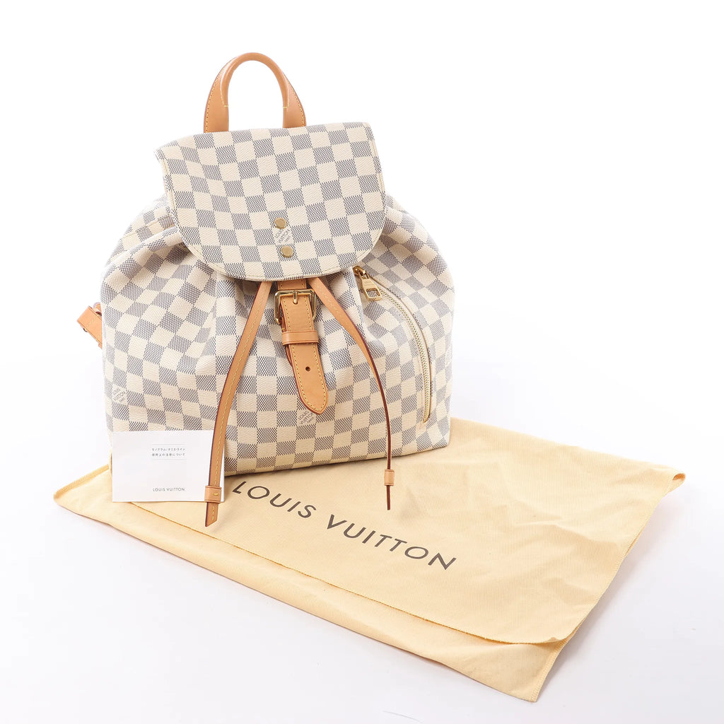 Louis Vuitton Sperone Damier Azur Backpack in Beige N41578