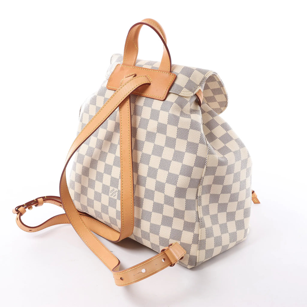 Louis Vuitton Sperone Damier Azur Backpack in Beige N41578