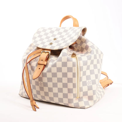Louis Vuitton Sperone Damier Azur Backpack in Beige N41578