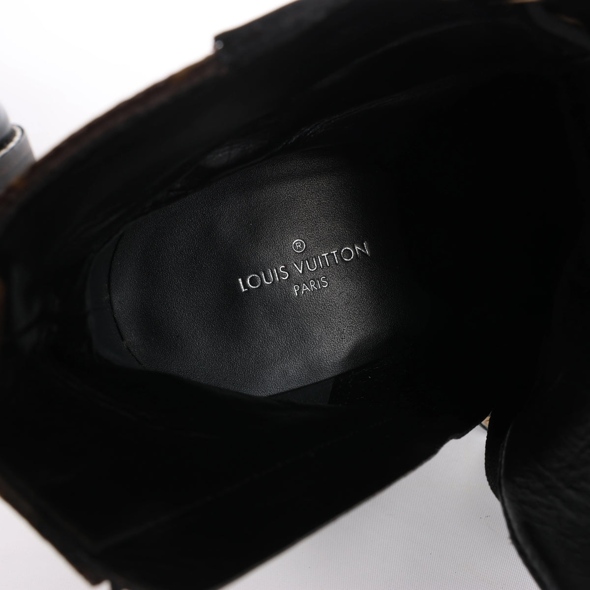 Louis Vuitton Star Trail Monogram & Leather Ankle Boot in Brown x Black MA0159, Size EU 38