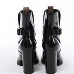 Louis Vuitton Star Trail Line 21 years Patent Leather Ankle Boots in Black MA0231, Size EU 37.5