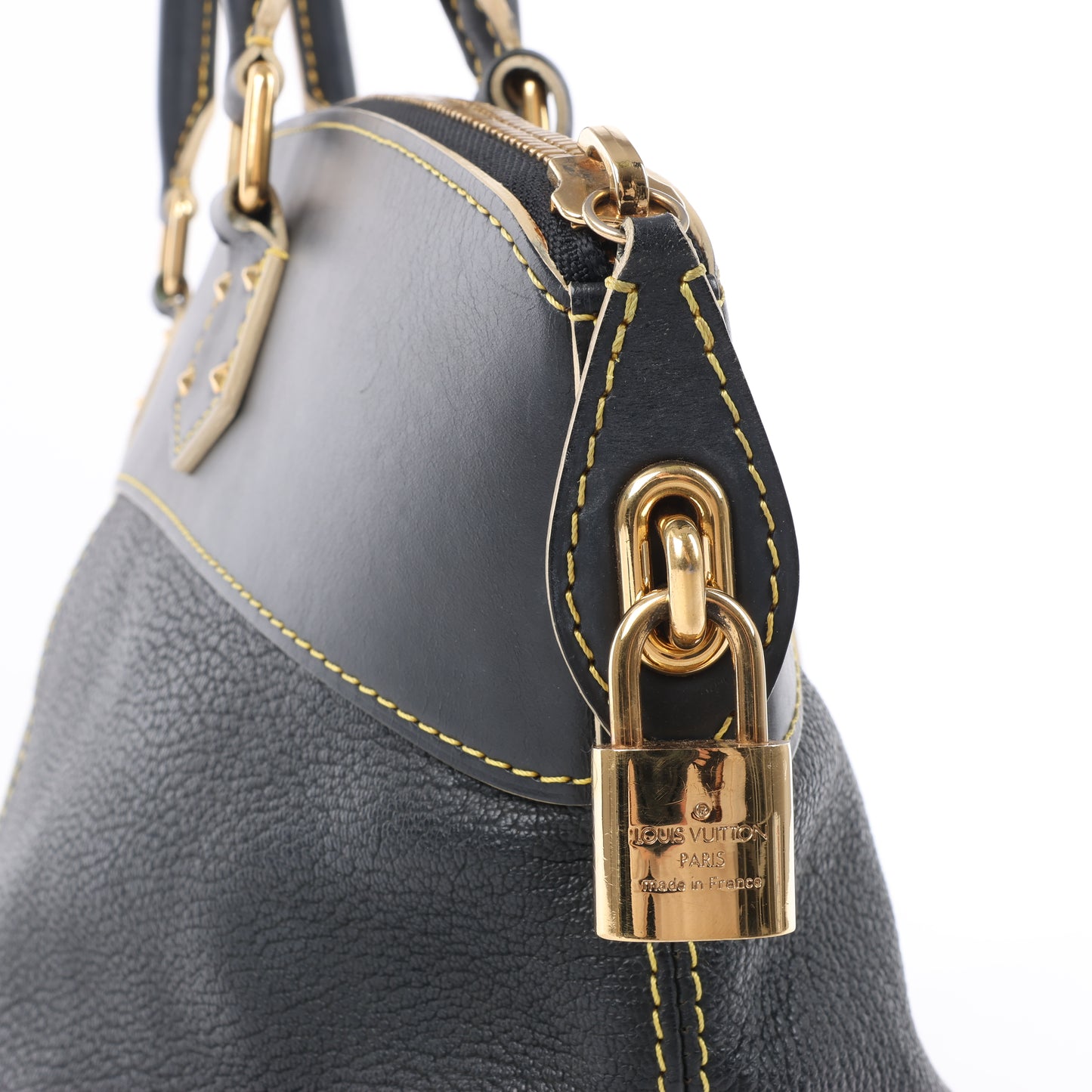 Louis Vuitton Suhali Lockit PM Handbag in Black M91875