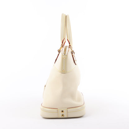 Louis Vuitton Suhali Lockit PM Handbag in Beige M91887