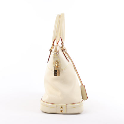 Louis Vuitton Suhali Lockit PM Handbag in Beige M91887