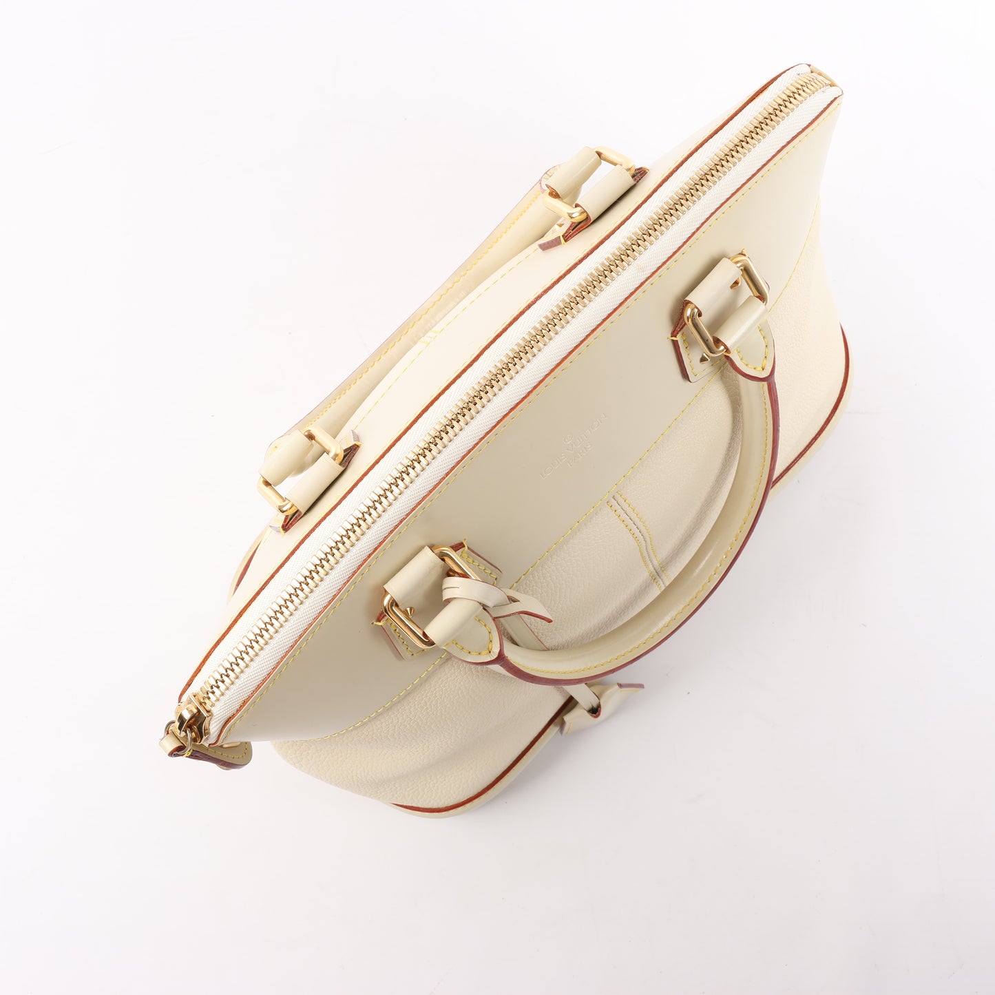 Louis Vuitton Suhali Lockit PM Handbag in Beige M91887