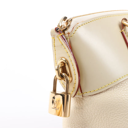 Louis Vuitton Suhali Lockit PM Handbag in Beige M91887