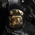 Louis Vuitton Surya XL Monogram Mahina Patent Leather Shoulder Bag in Black M95796