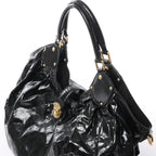 Louis Vuitton Surya XL Monogram Mahina Patent Leather Shoulder Bag in Black M95796