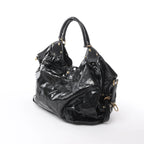 Louis Vuitton Surya XL Monogram Mahina Patent Leather Shoulder Bag in Black M95796