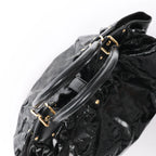 Louis Vuitton Surya XL Monogram Mahina Patent Leather Shoulder Bag in Black M95796