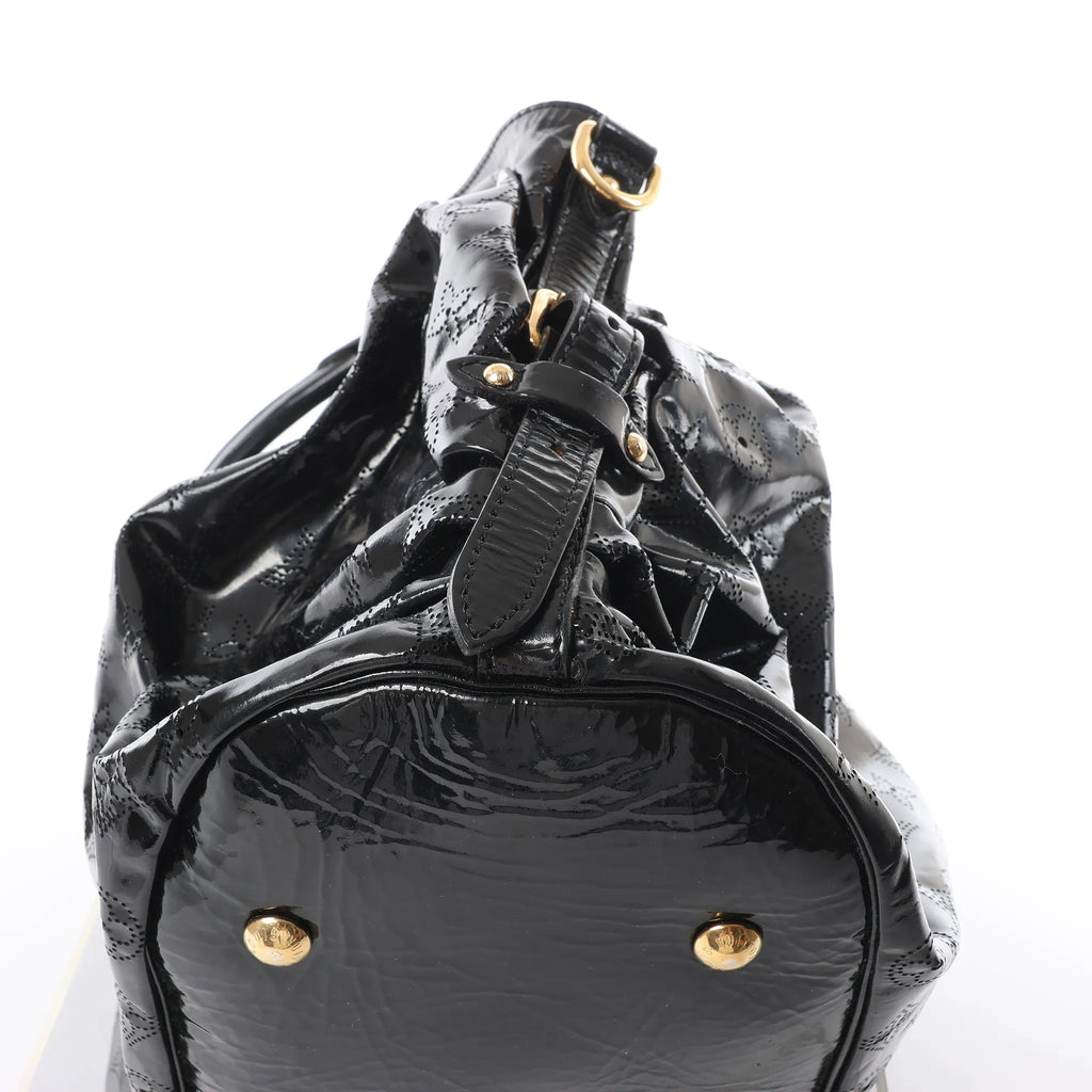 Louis Vuitton Surya XL Monogram Mahina Patent Leather Shoulder Bag in Black M95796
