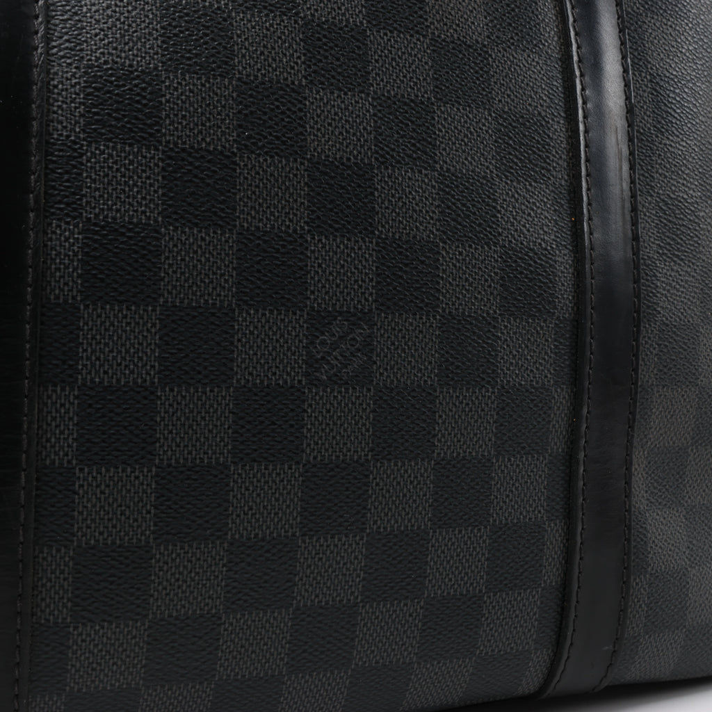 Bolso de mano Louis Vuitton Damier Graphite Tadao en negro