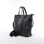 Bolso de mano Louis Vuitton Damier Graphite Tadao en negro