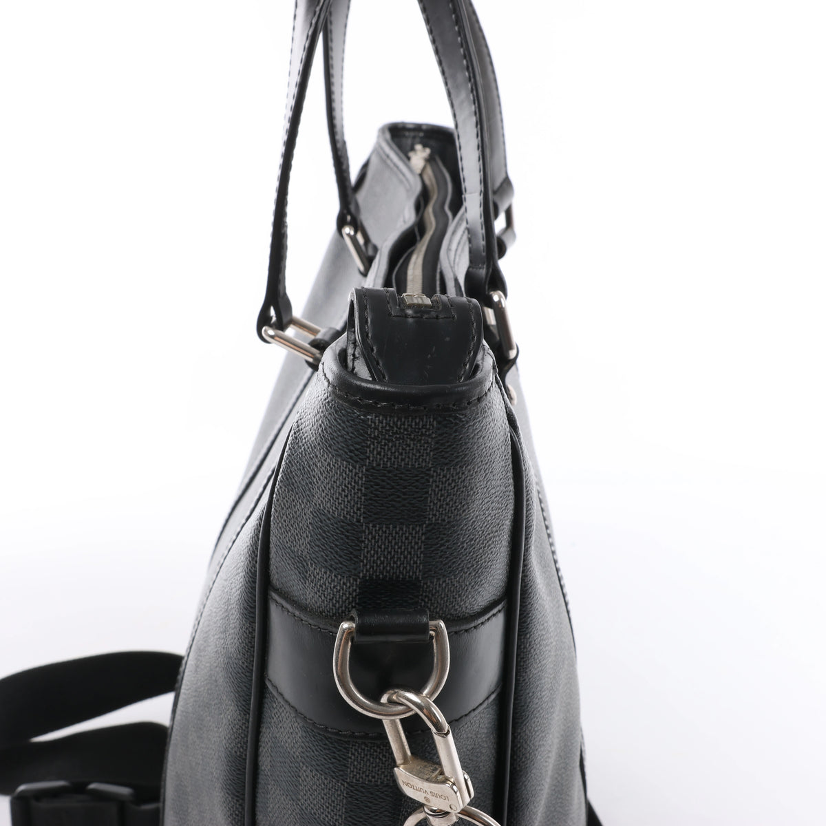 Bolso de mano Louis Vuitton Damier Graphite Tadao en negro