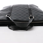 Bolso de mano Louis Vuitton Damier Graphite Tadao en negro