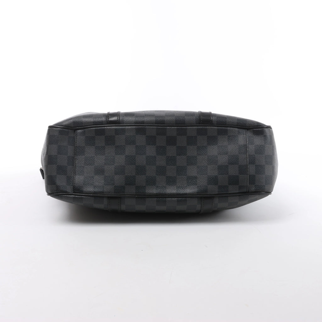 Bolso de mano Louis Vuitton Damier Graphite Tadao en negro