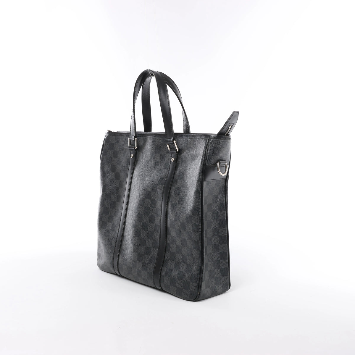 Bolso de mano Louis Vuitton Tadao PM Damier Graphite en negro N41259