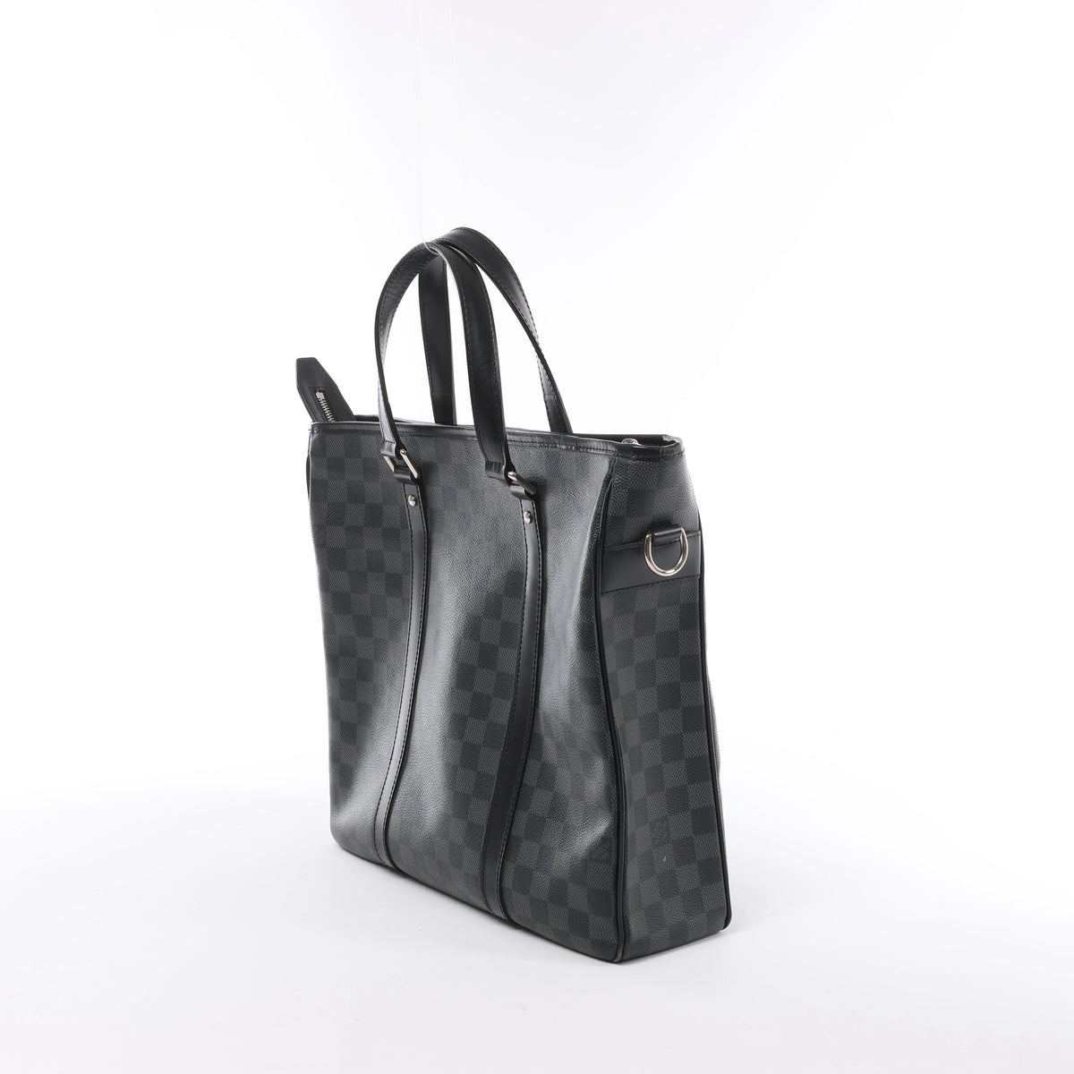 Bolso de mano Louis Vuitton Tadao PM Damier Graphite en negro N41259