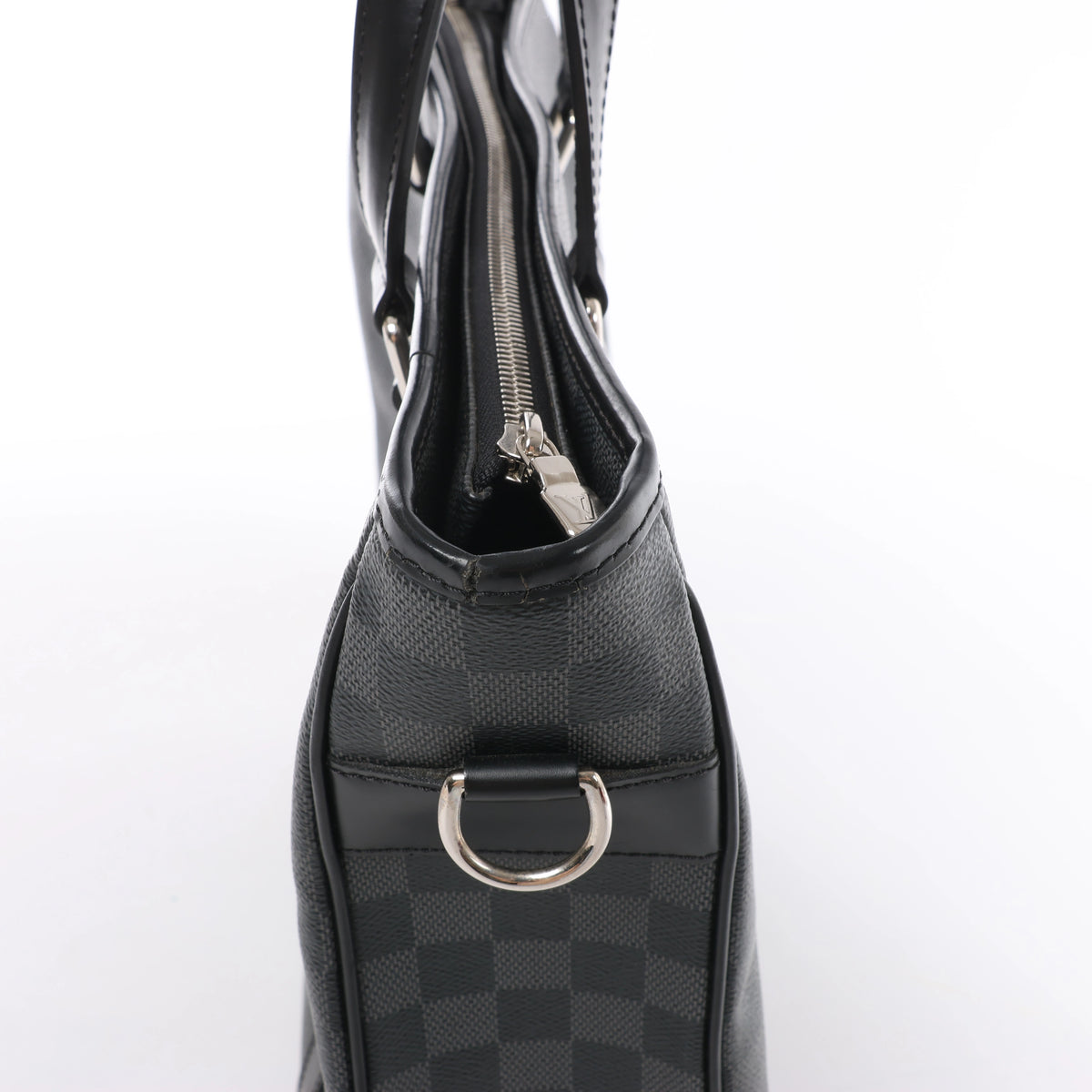 Bolso de mano Louis Vuitton Tadao PM Damier Graphite en negro N41259