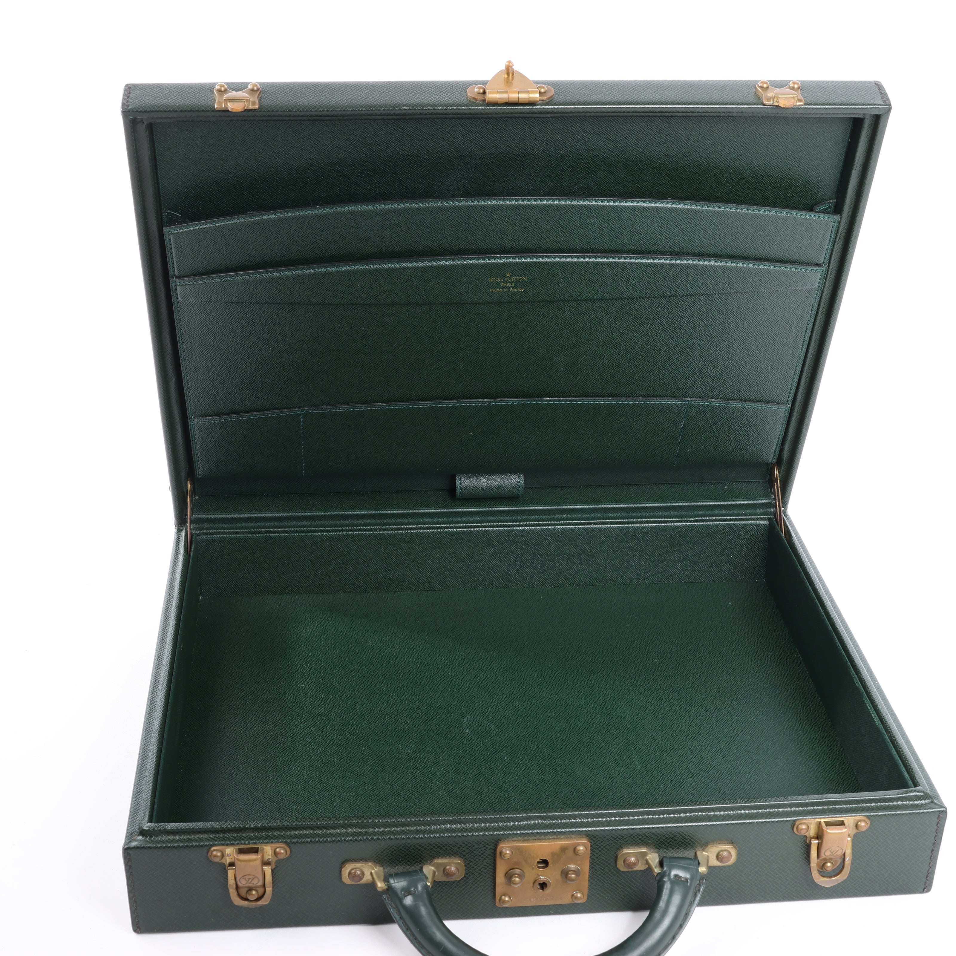 Louis Vuitton Taiga Diplomat Travel Bag in Green M30014