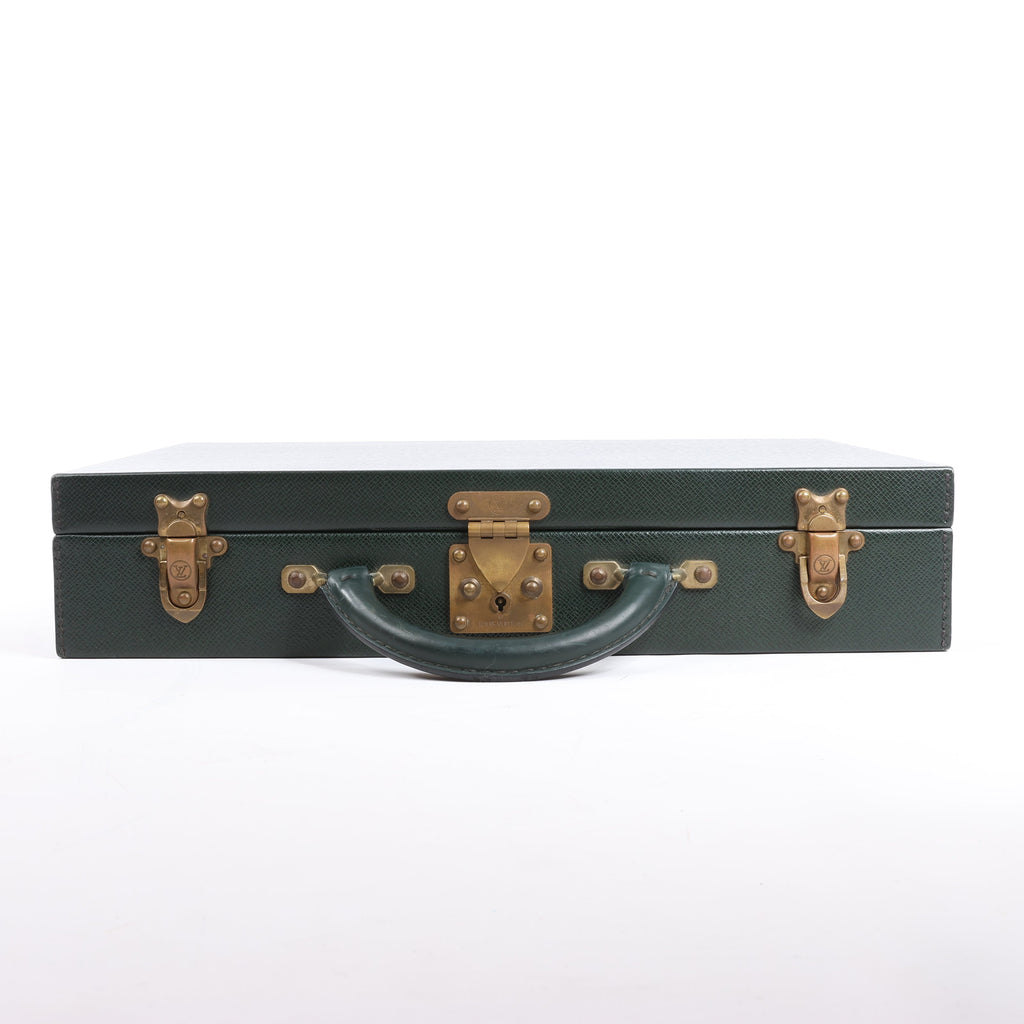 Louis Vuitton Taiga Diplomat Travel Bag in Green M30014