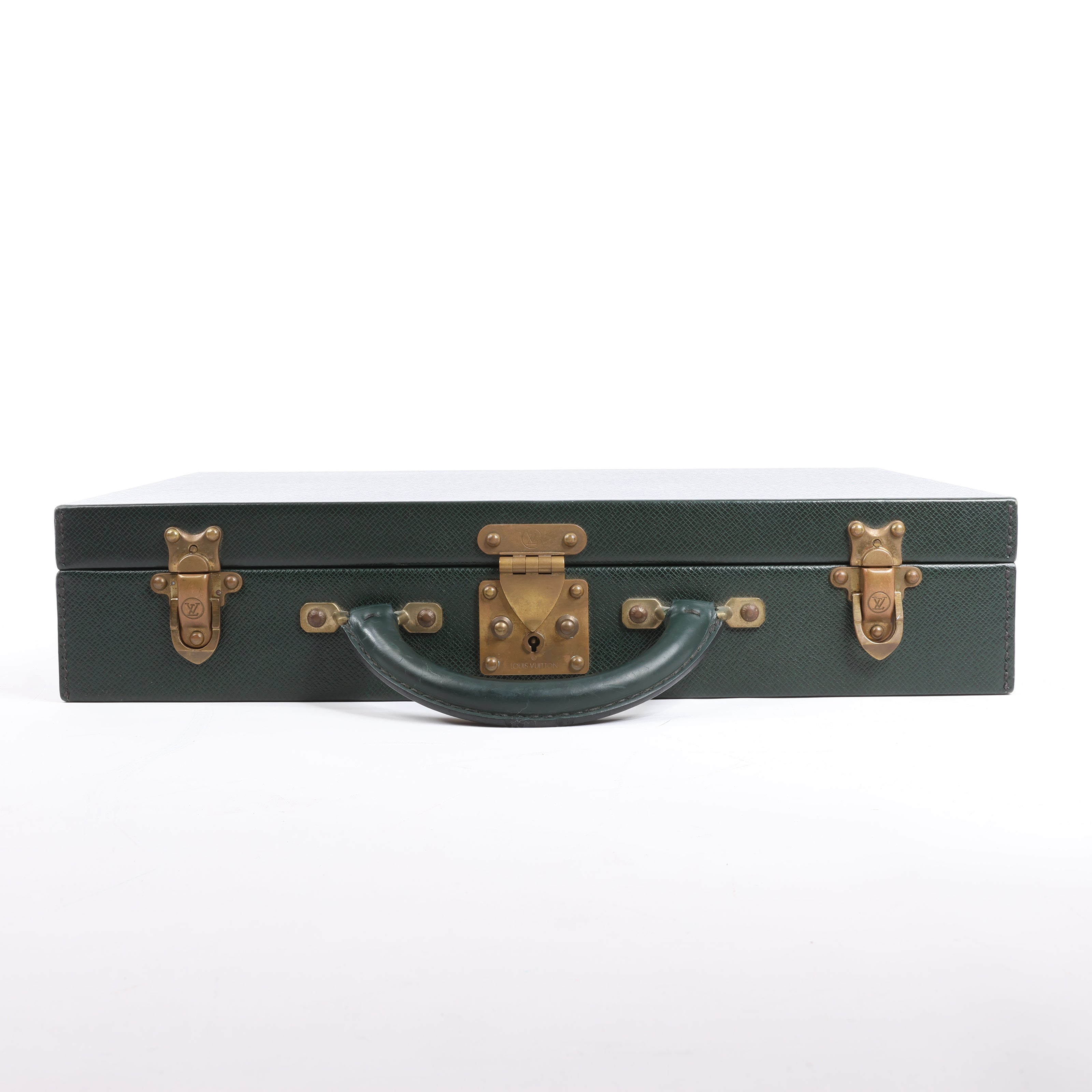 Louis Vuitton Taiga Diplomat Travel Bag in Green M30014