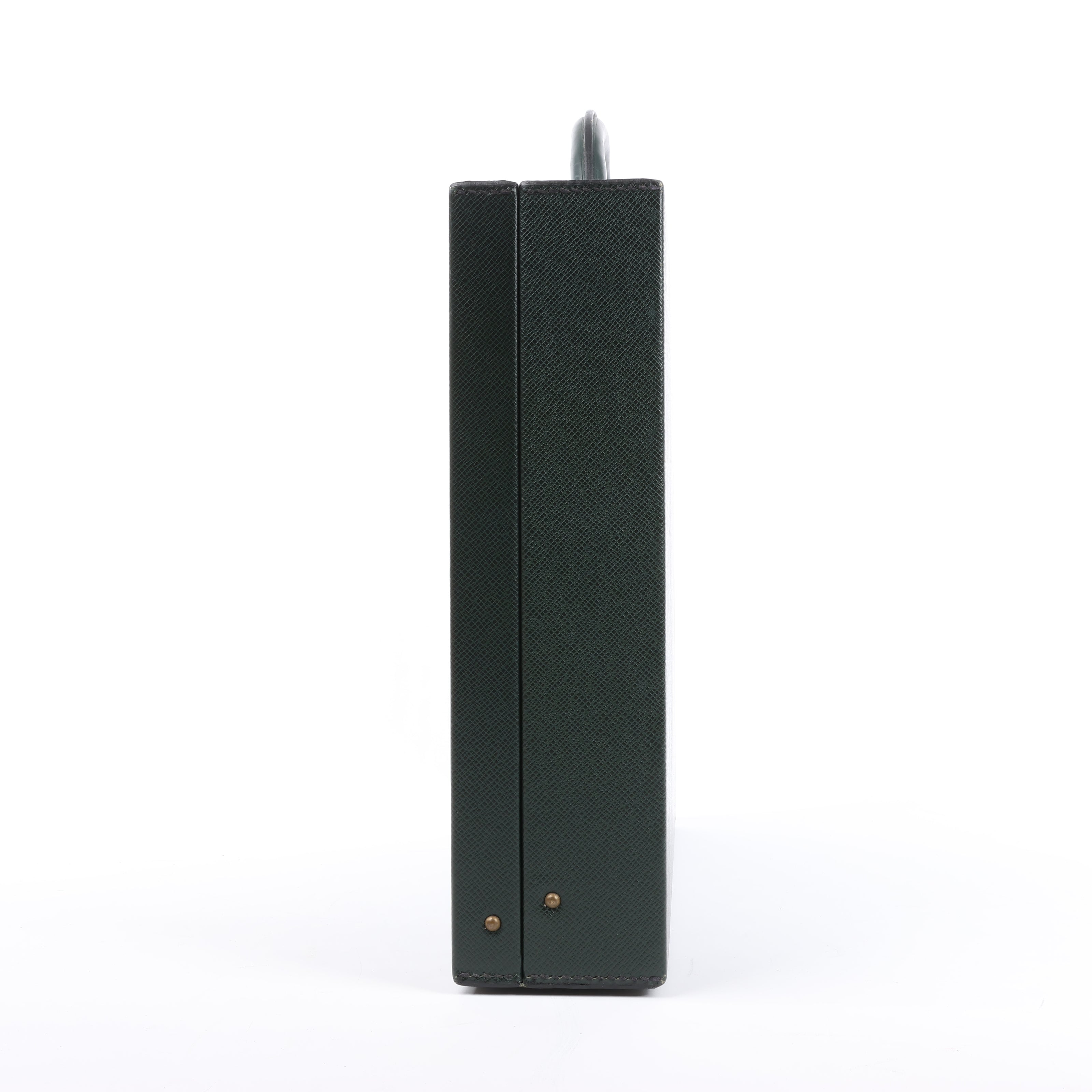 Louis Vuitton Taiga Diplomat Travel Bag in Green M30014