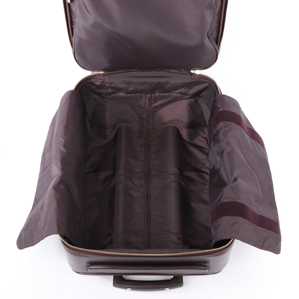 Louis Vuitton Taiga Leather Pegase 45 Travel Bag in Brown M23314