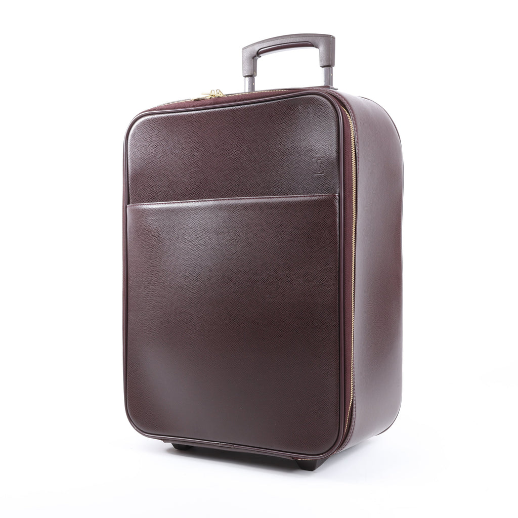 Louis Vuitton Taiga Leather Pegase 45 Travel Bag in Brown M23314