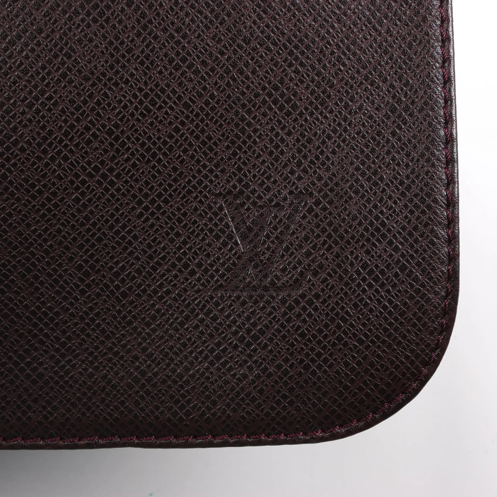 Louis Vuitton Taiga Viktor Shoulder Bag in Burgundy M30146