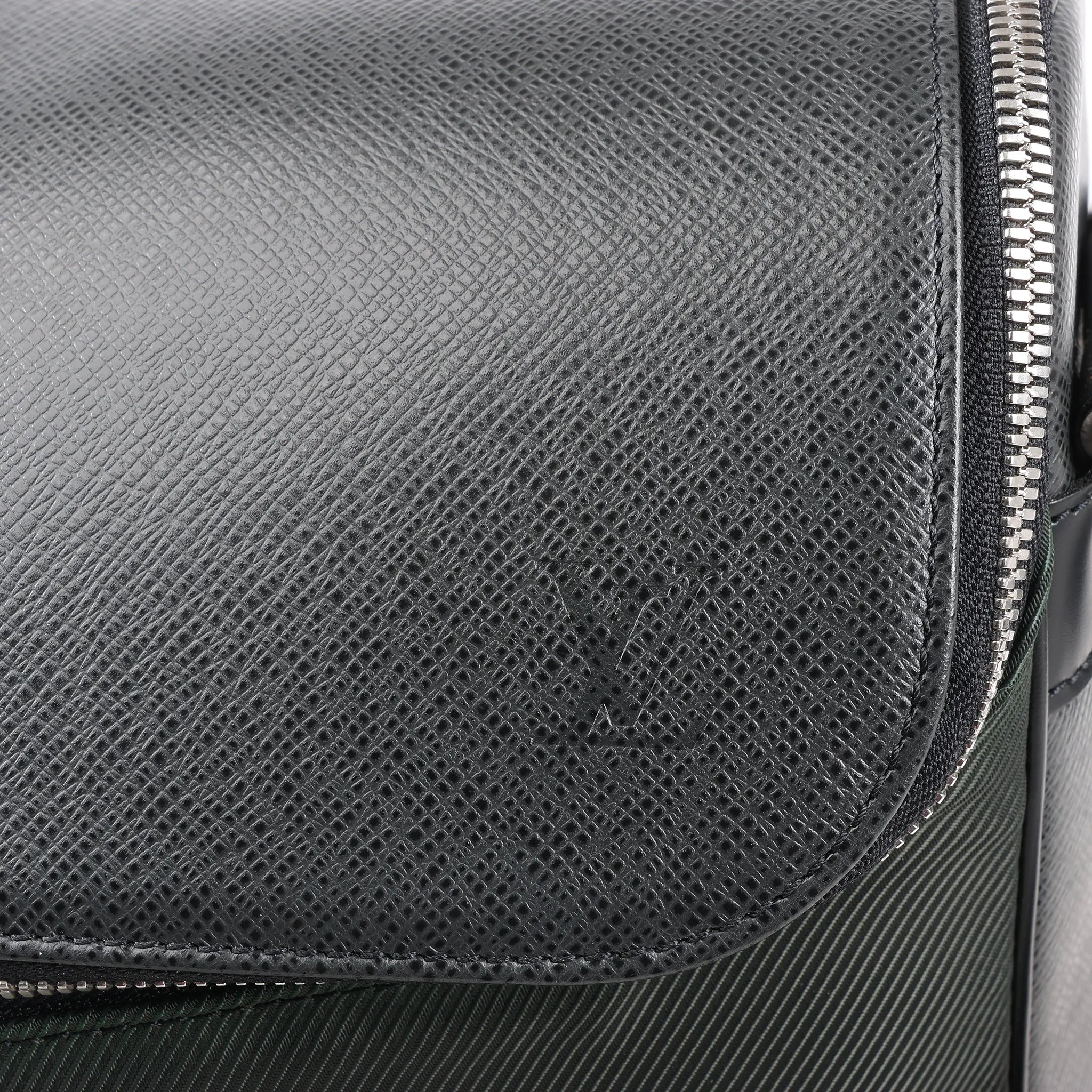 Louis Vuitton Taiga Taimyr Messenger Crossbody Bag in Black M30862