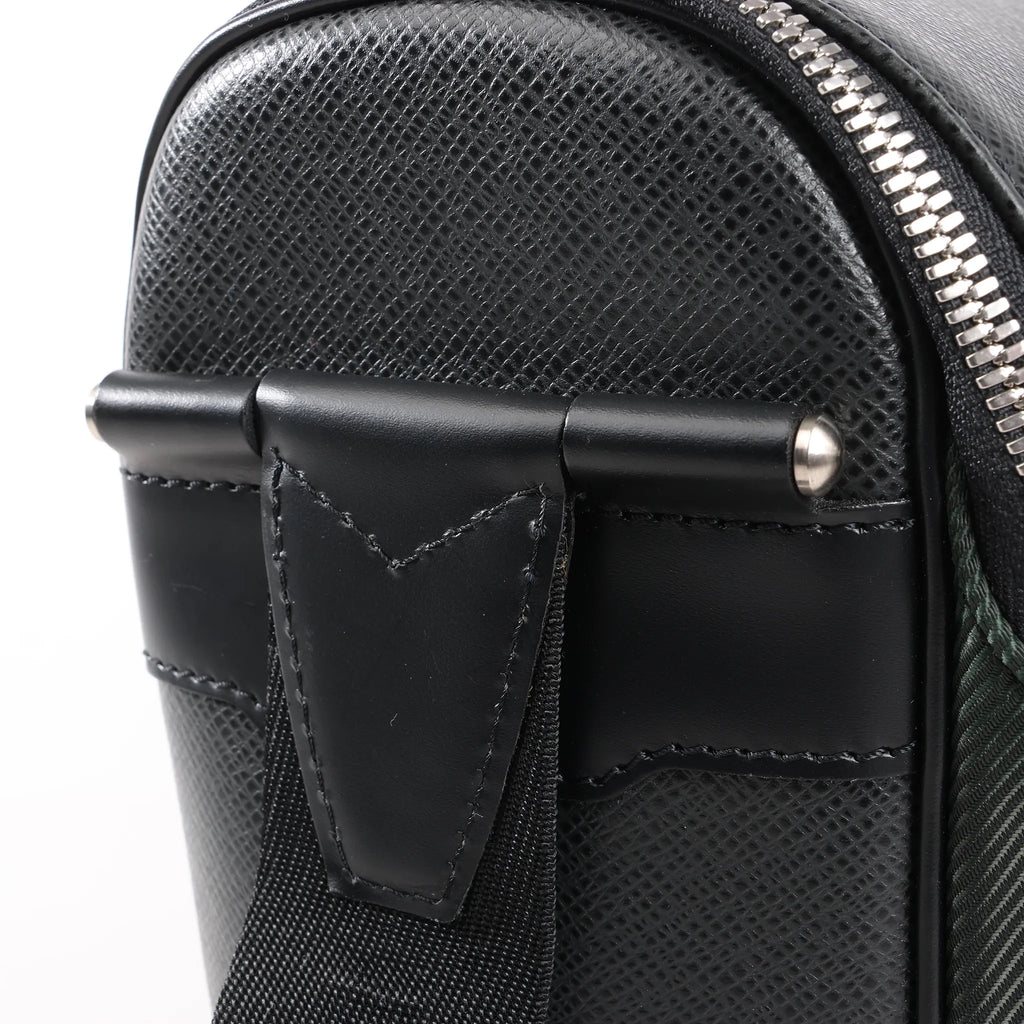 Louis Vuitton Taiga Taimyr Messenger Crossbody Bag in Black M30862