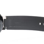 Louis Vuitton Tambour Q113K SG7133 SS & Rubber AT Watch with Black Dial
