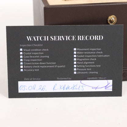 Louis Vuitton Tambour Q113K SG7133 SS & Rubber AT Watch with Black Dial